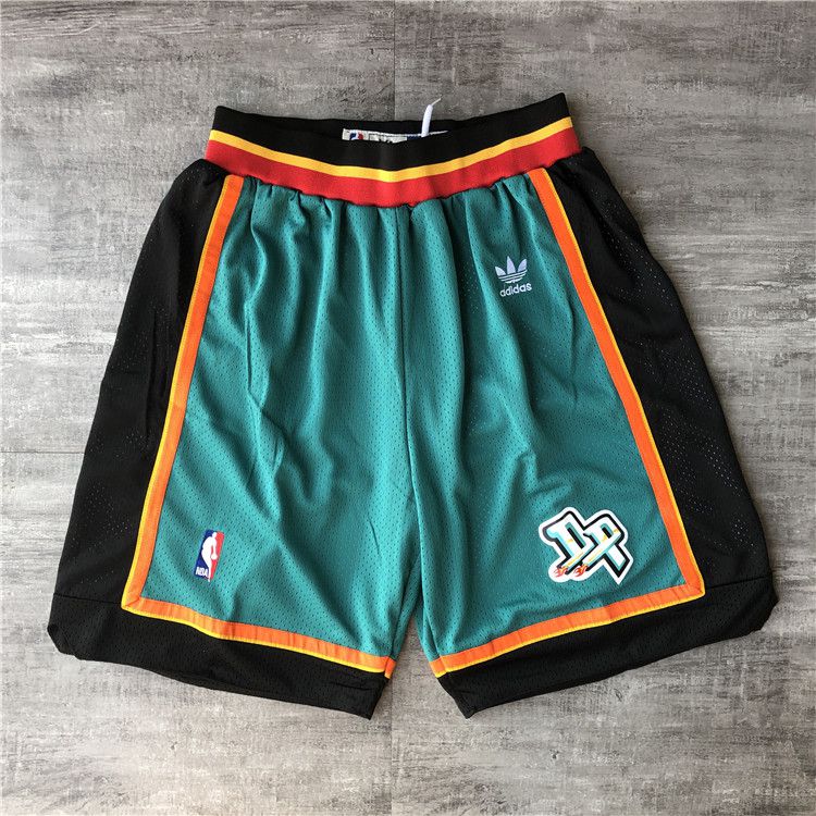 Cheap Men NBA Detroit Pistons Green Shorts 04161